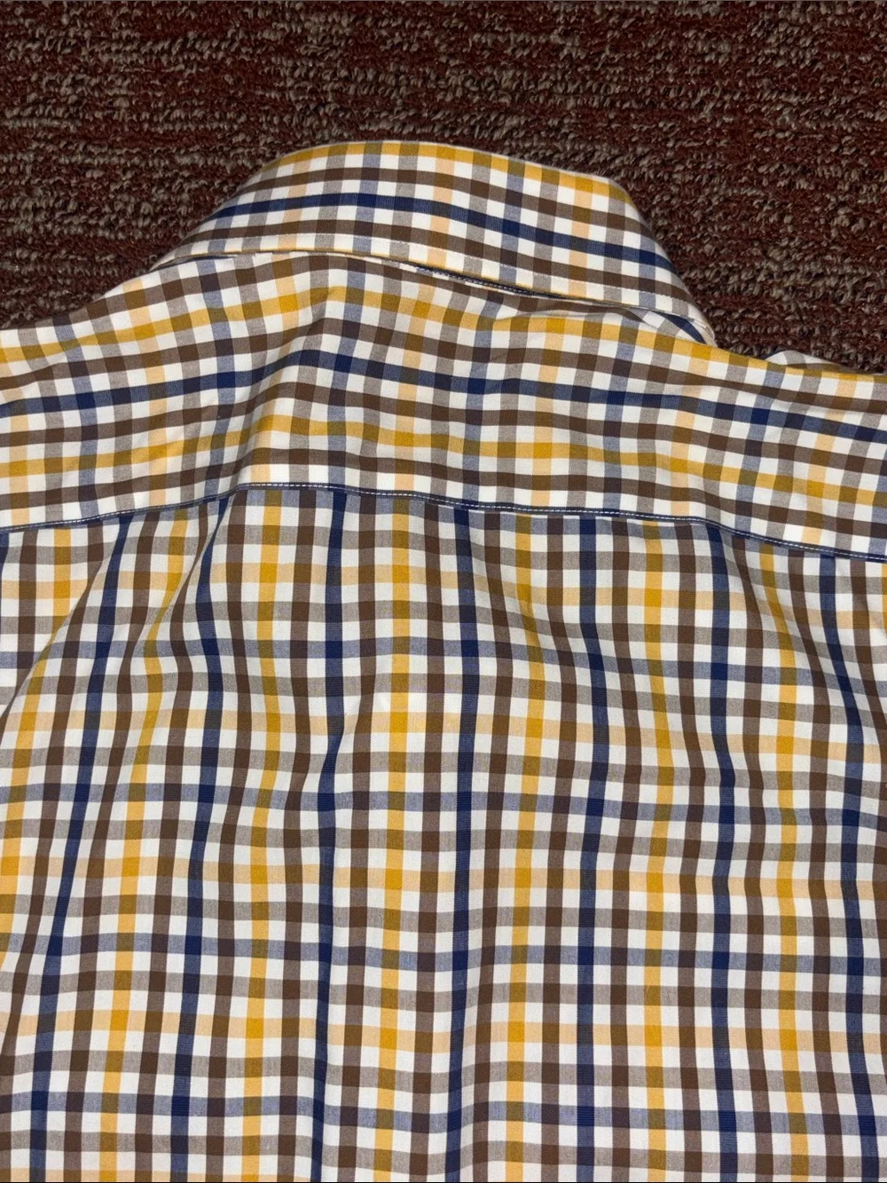 Banana Republic plaid button down dress shirt grant fit long sleeve large